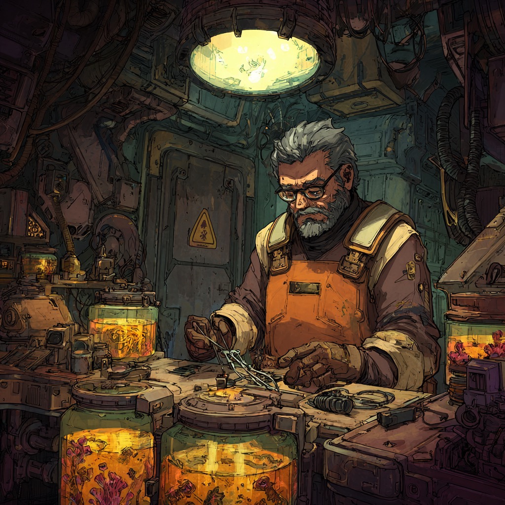 L'artisan Corvaine dans son atelier