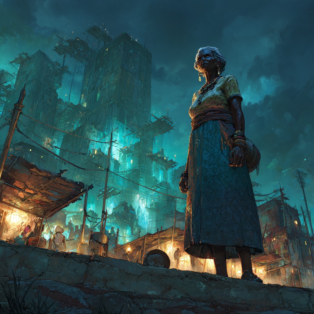 La matriarche Tharenne surplombant son quartier