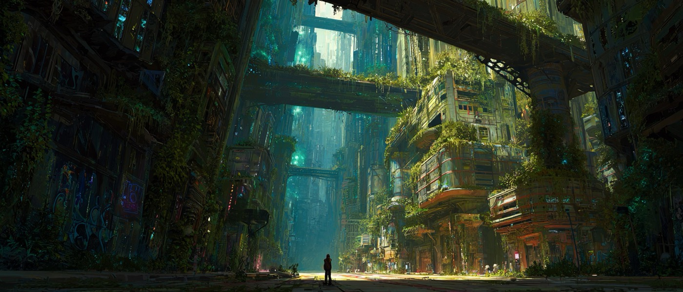 Transition entre deux quartiers — le gradient visible