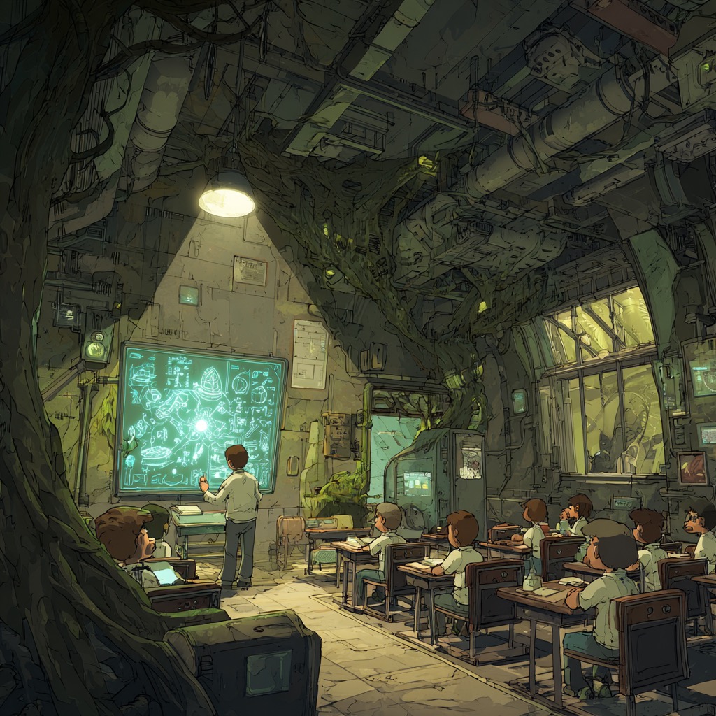 Salle de classe organique — l'Eveil commence ici