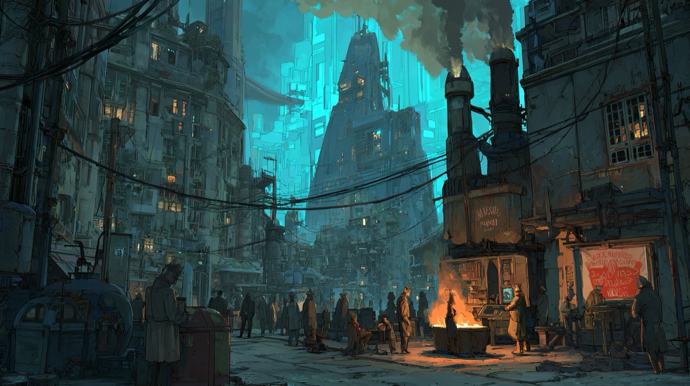 Enclave Pure — eclairage au feu dans la mer de cyan