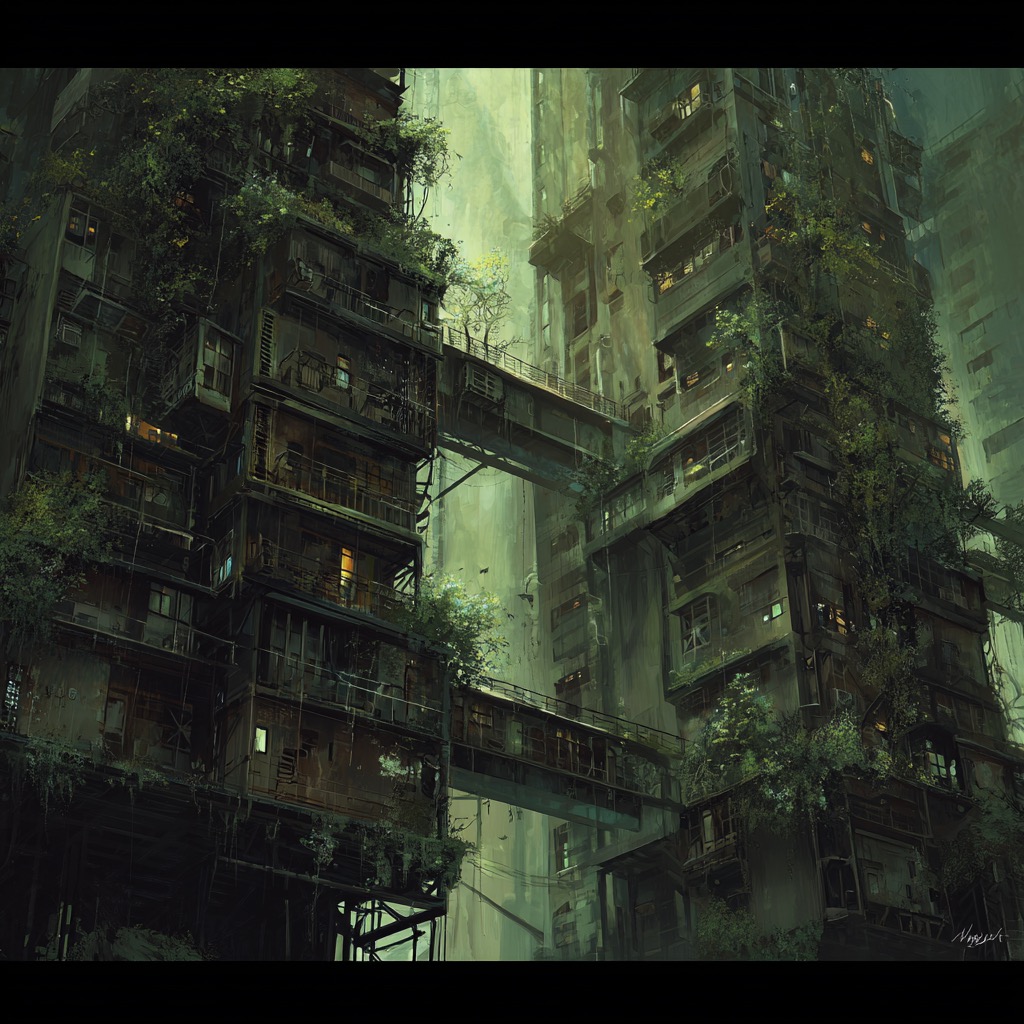 Le quartier Tharenne — vegetation omnipresente