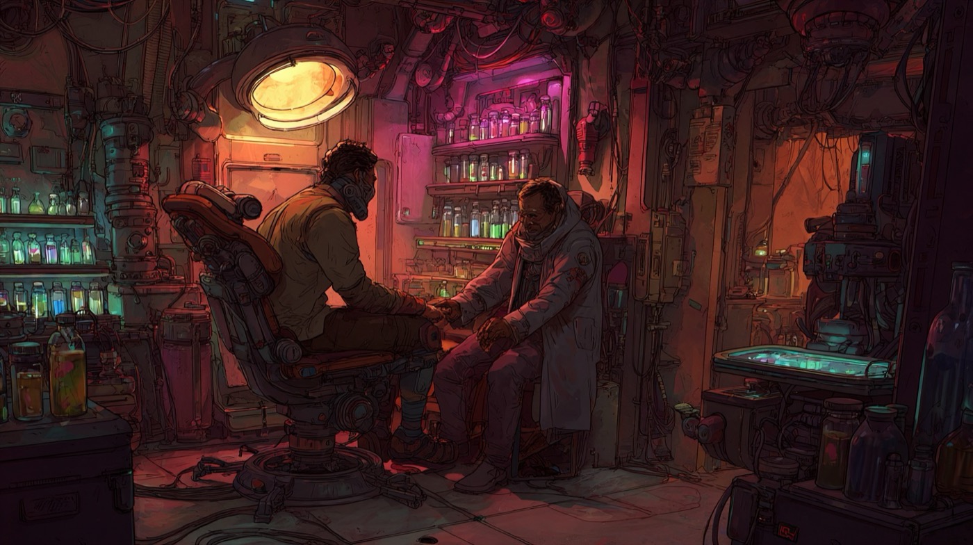 Cabinet d'un praticien de rue — lectures et ecritures au quotidien