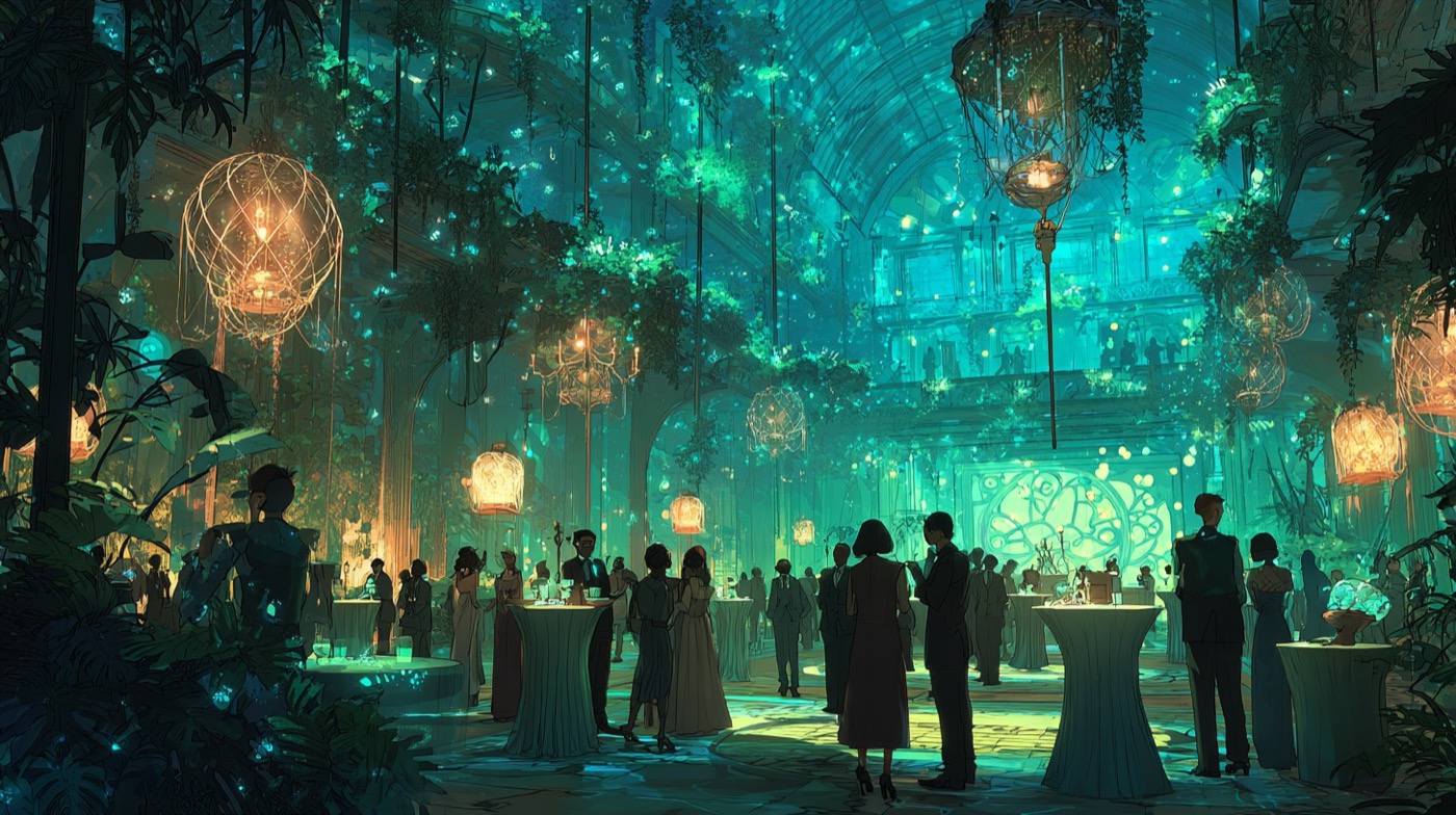 Reception officielle dans les halls du pouvoir — les Guildes en representation